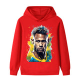 Neymar Fotbolls Hoodie för Barn Footballdinho