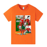 Cristiano Ronaldo Fotbolls T-shirt för Barn - Portugal - Style Footballdinho