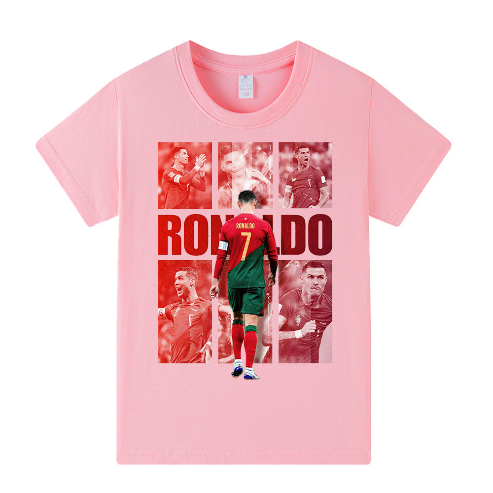 Ronaldo Fotbolls T-shirt för Barn - Portugal Footballdinho