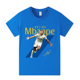 Kylian Mbappé Fotbolls T-shirt för Barn Footballdinho