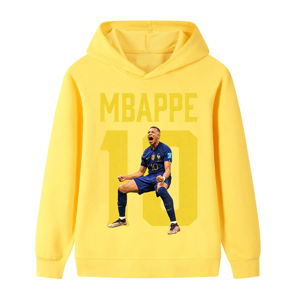 Mbappé Fotbolls Hoodie för Barn - Mbappe Footballdinho