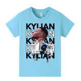 Kylian Mbappé Fotbolls T-shirt för Barn - Mbappe Footballdinho
