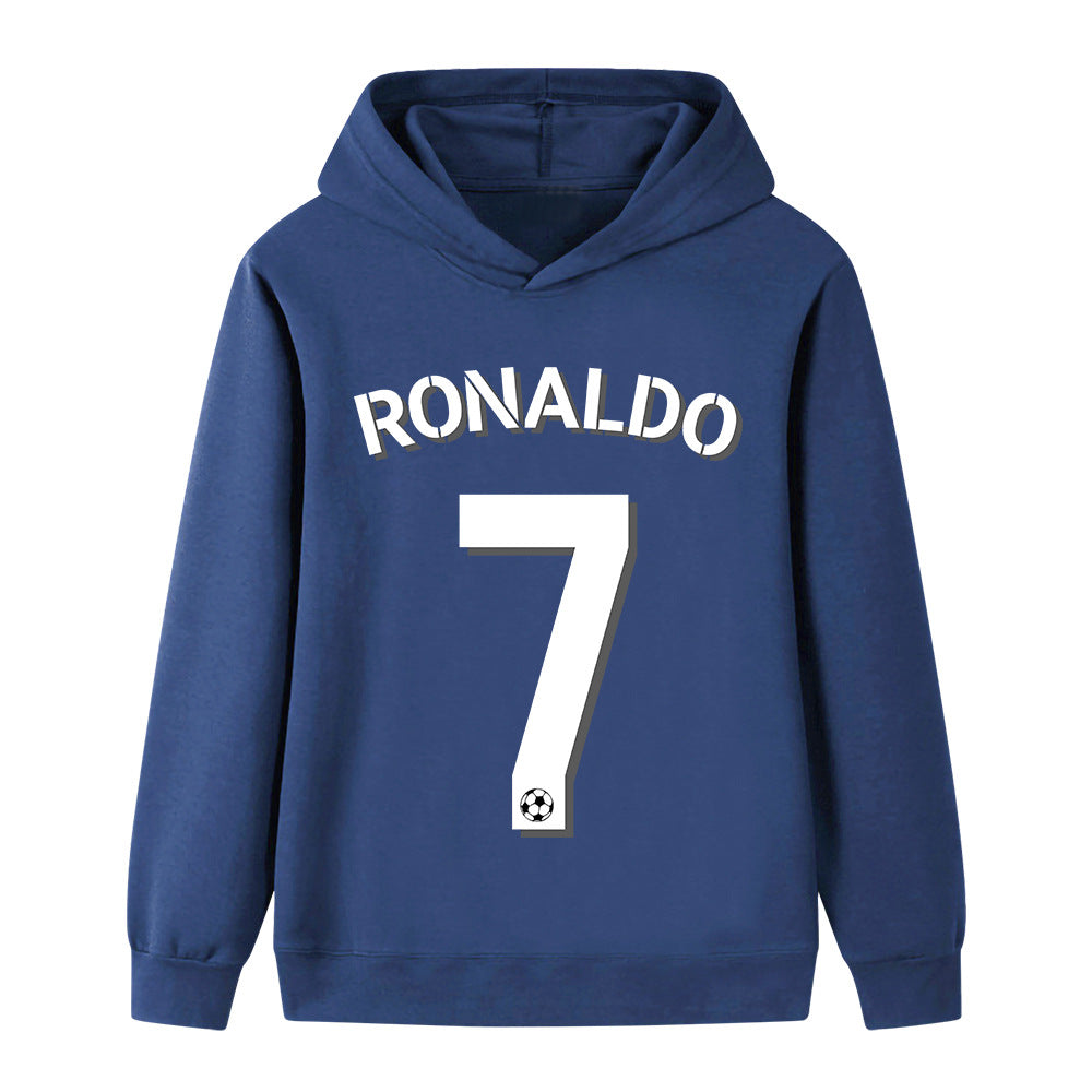 Ronaldo Fotbolls Hoodie för Barn - Sportig Footballdinho