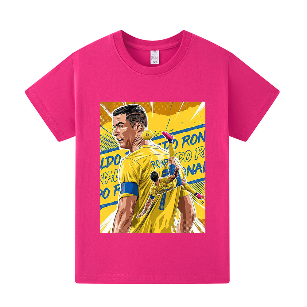 Cristiano Ronaldo Fotbolls T-shirt för Barn - Al Nassr Footballdinho
