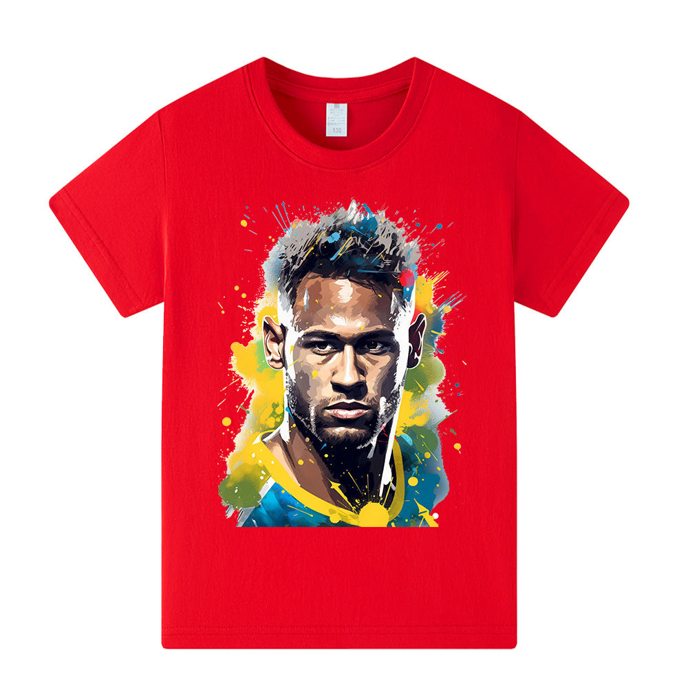 Neymar Fotbolls T-shirt för Barn Footballdinho