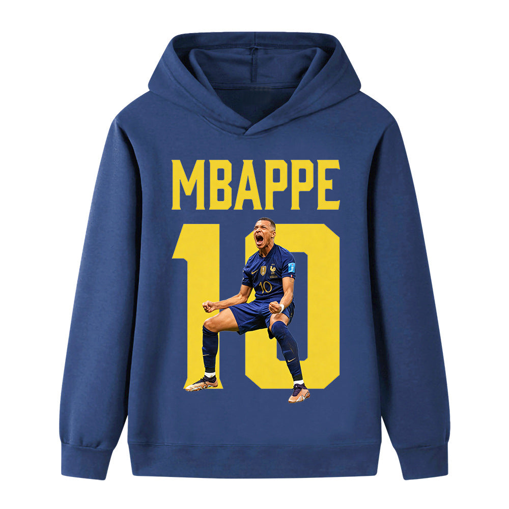 Mbappé Fotbolls Hoodie för Barn - Mbappe Footballdinho