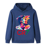 Cristiano Ronaldo Fotbolls Hoodie för Barn - Mjuk Footballdinho