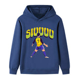 Cristiano Ronaldo Fotbolls Hoodie för Barn - Siuuu Footballdinho