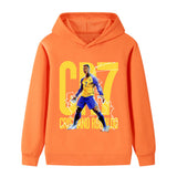 Ronaldo Fotbolls Hoodie för Barn - Al Nassr Footballdinho