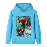 Ronaldo Fotbolls Hoodie för Barn - Portugal Footballdinho