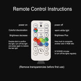 Geometrisk LED-nattlampa – Fjärrstyrd omgivningsbelysning MILA Sverige