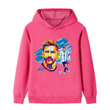 Lionel Messi Fotbolls Hoodie för Barn - Mjuk Footballdinho