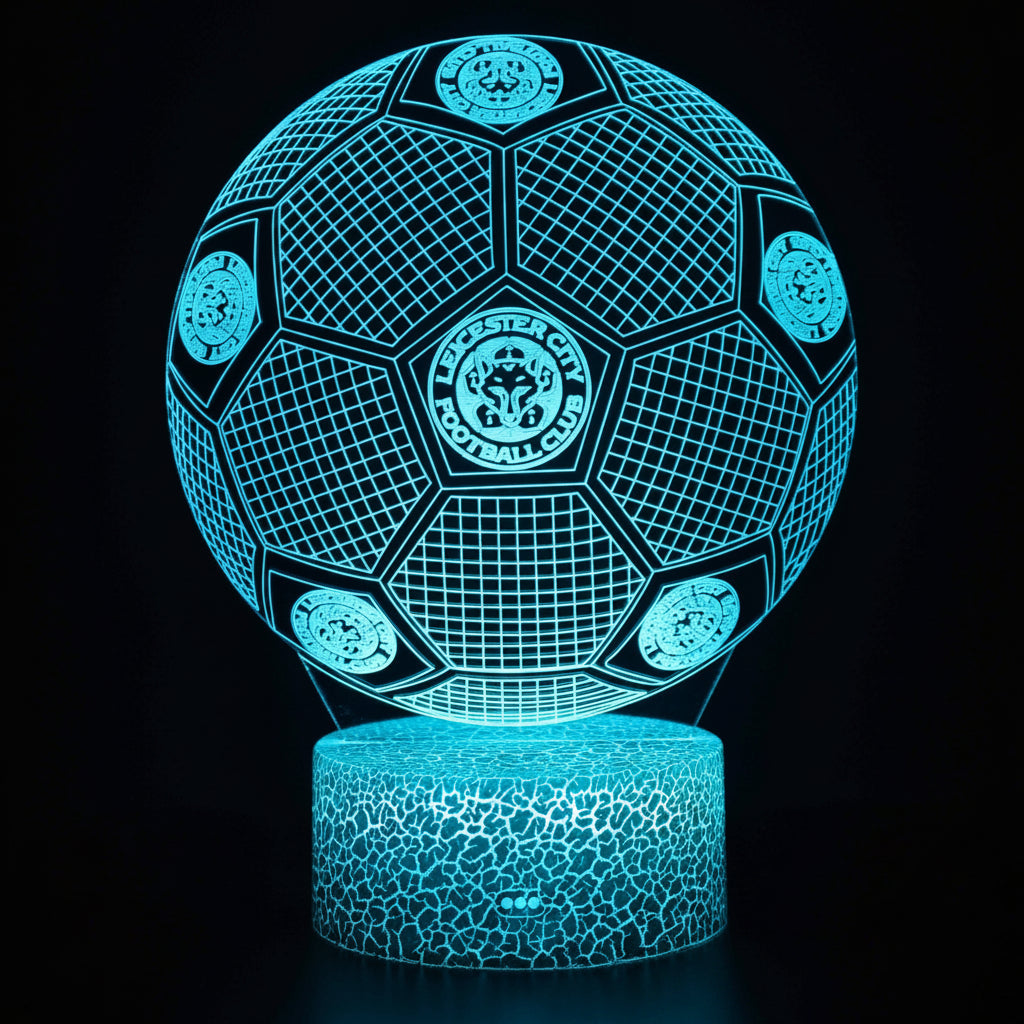Fotboll 3D Illusion LED-Lampa - Nattlampa - Ball Footballdinho