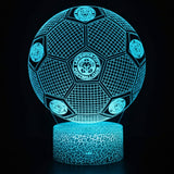 Fotboll 3D Illusion LED-Lampa - Nattlampa - Ball Footballdinho