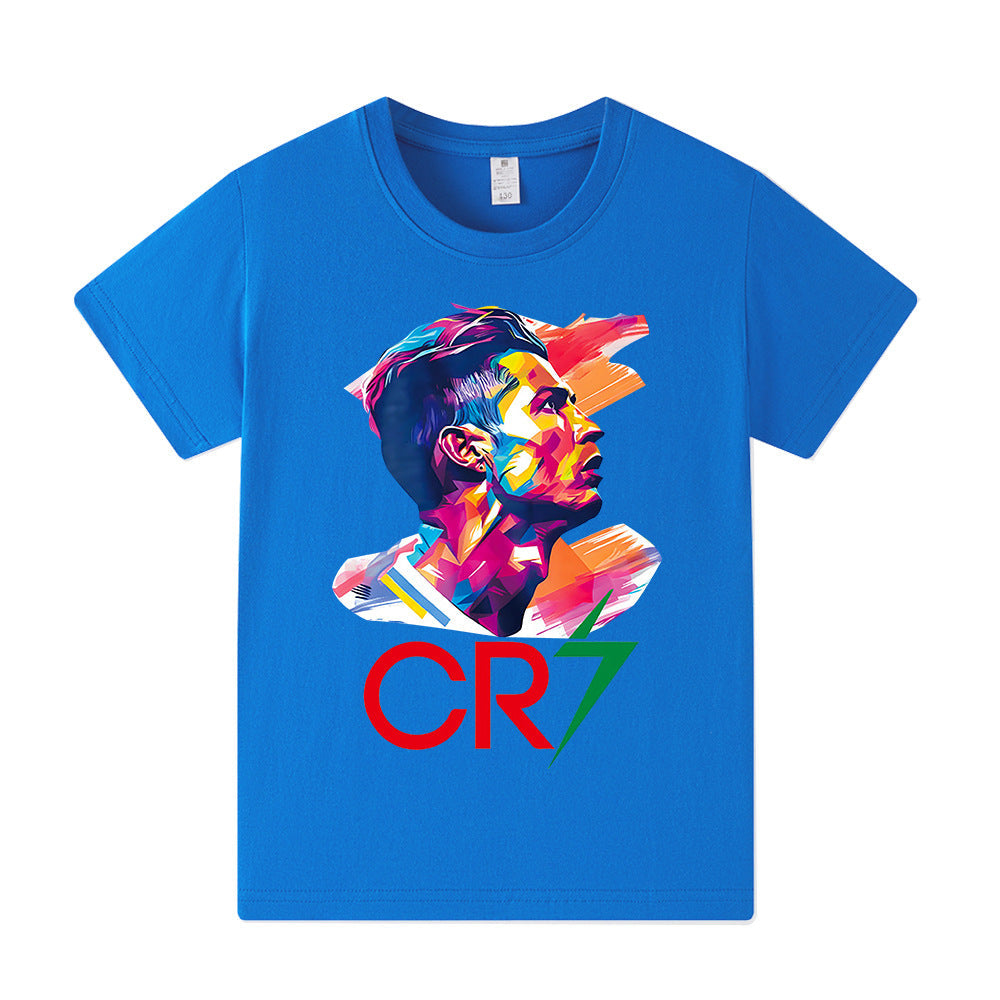 Cristiano Ronaldo Fotbolls T-shirt för Barn - Bekväm Footballdinho