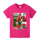 Cristiano Ronaldo Fotbolls T-shirt för Barn - Portugal - Style Footballdinho