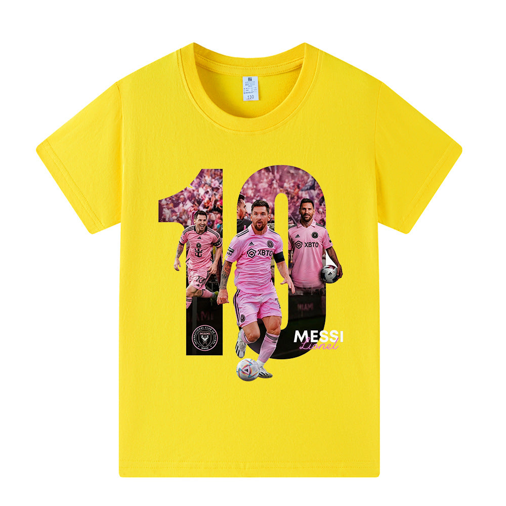 Lionel Messi Fotbolls T-shirt för Barn - Miami Footballdinho