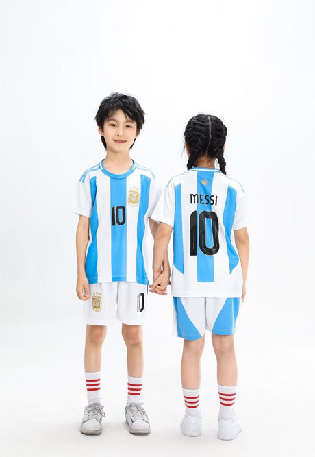 Lionel Messi Fotbollsställ för Barn - Tröja och Shorts - Argetina Footballdinho