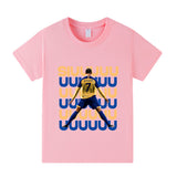 Ronaldo Fotbolls T-shirt för Barn - Siuuu Footballdinho