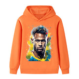 Neymar Fotbolls Hoodie för Barn Footballdinho