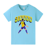 Cristiano Ronaldo Fotbolls T-shirt för Barn - Siuuu Footballdinho
