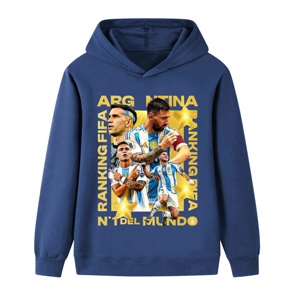 Lionel Messi Fotbolls Hoodie för Barn - Cool Design Footballdinho