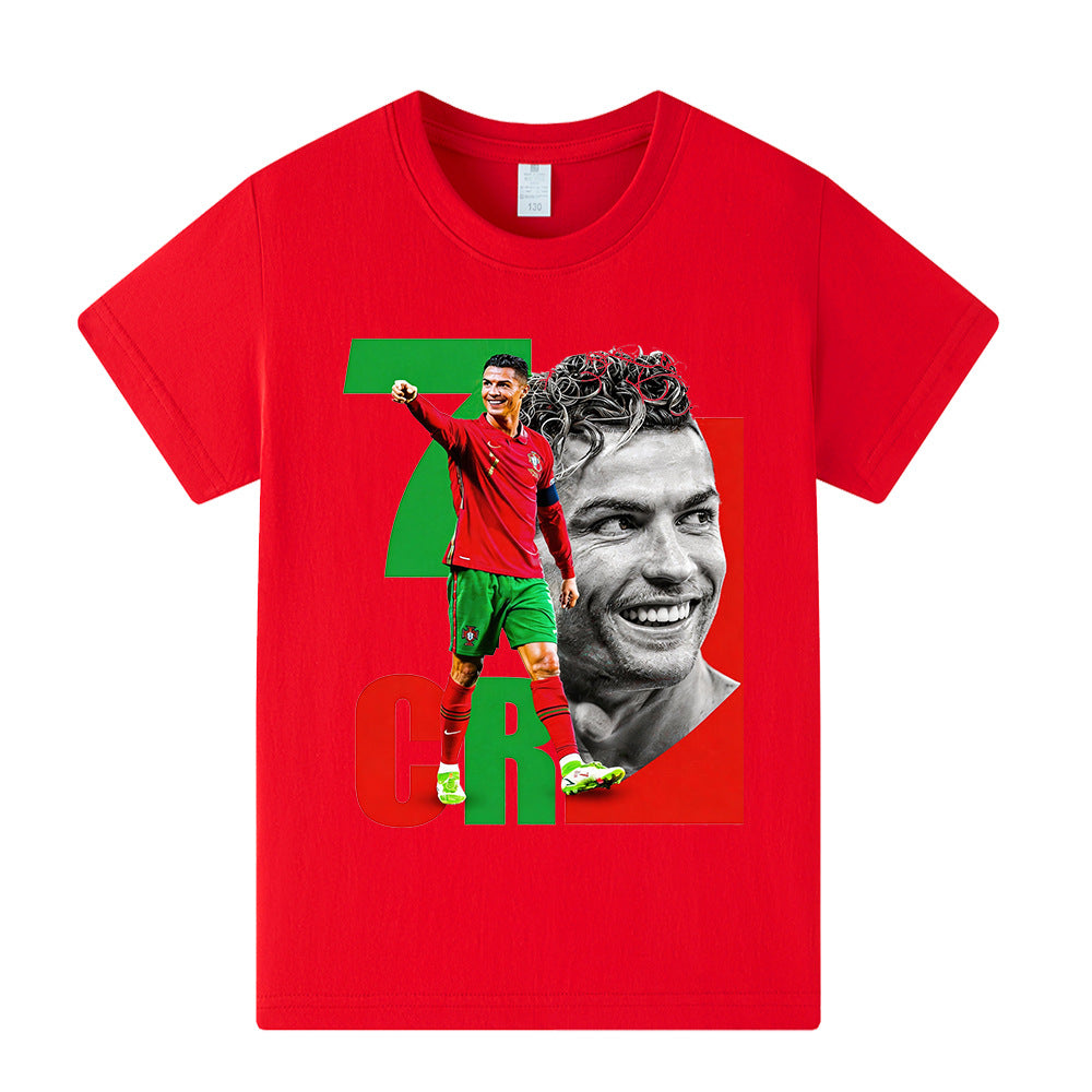 Cristiano Ronaldo Fotbolls T-shirt för Barn - Portugal Footballdinho