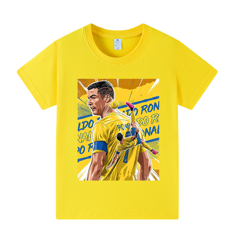 Cristiano Ronaldo Fotbolls T-shirt för Barn - Al Nassr Footballdinho