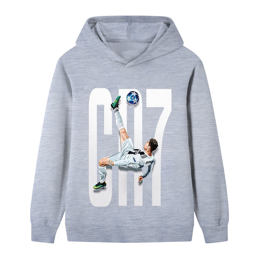 Ronaldo Fotbolls Hoodie för Barn - Style Footballdinho