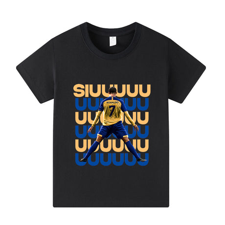Ronaldo Fotbolls T-shirt för Barn - Siuuu Footballdinho