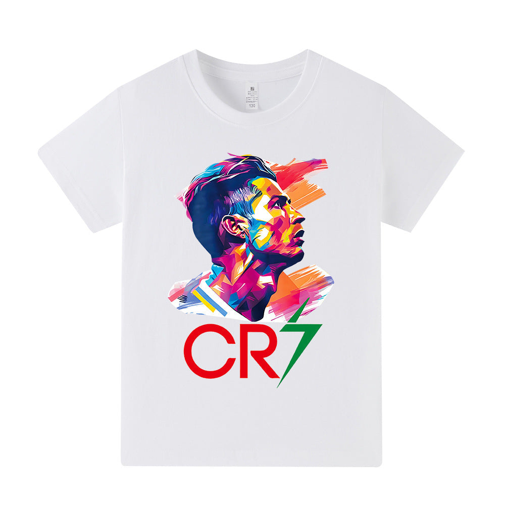 Cristiano Ronaldo Fotbolls T-shirt för Barn - Bekväm Footballdinho