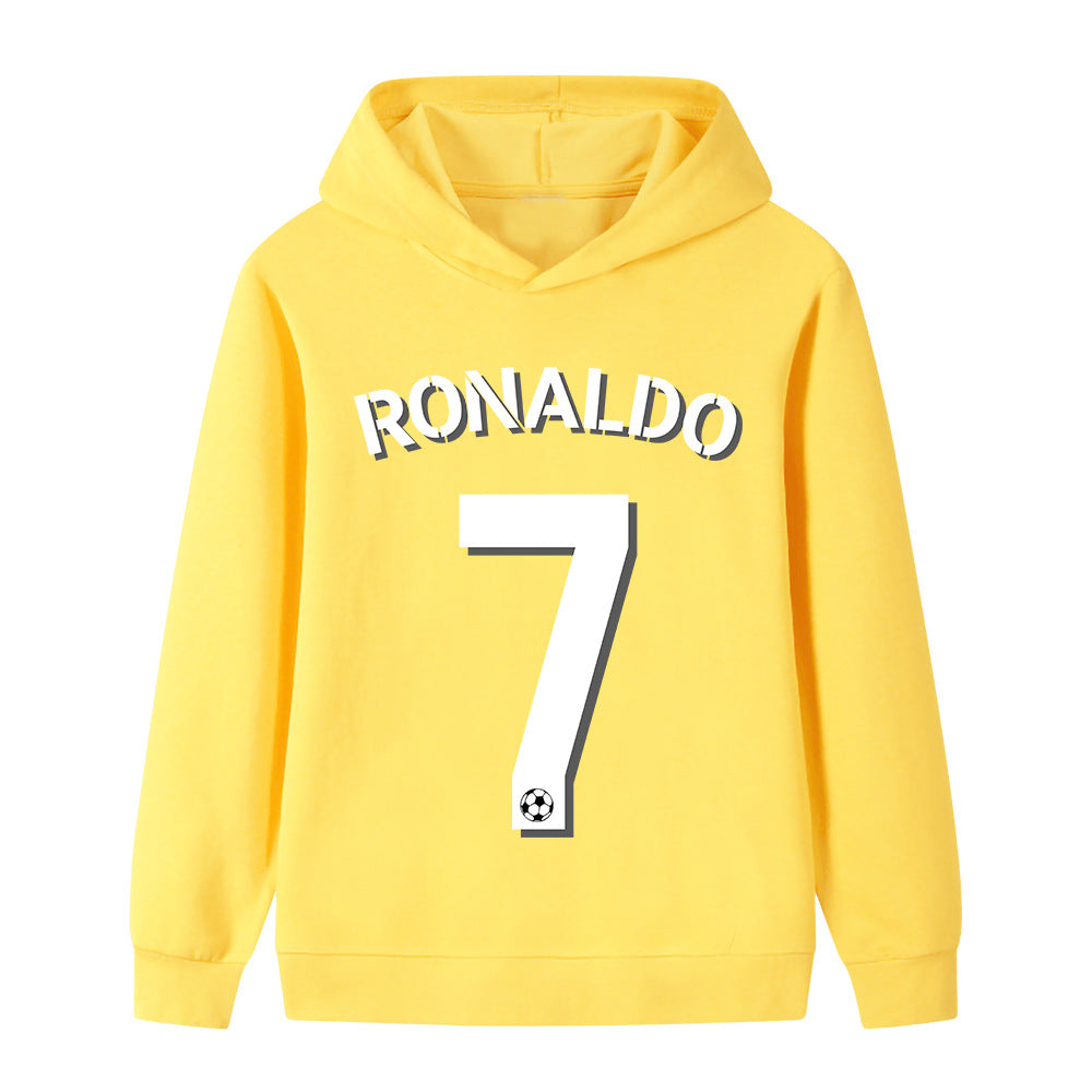 Ronaldo Fotbolls Hoodie för Barn - Sportig Footballdinho