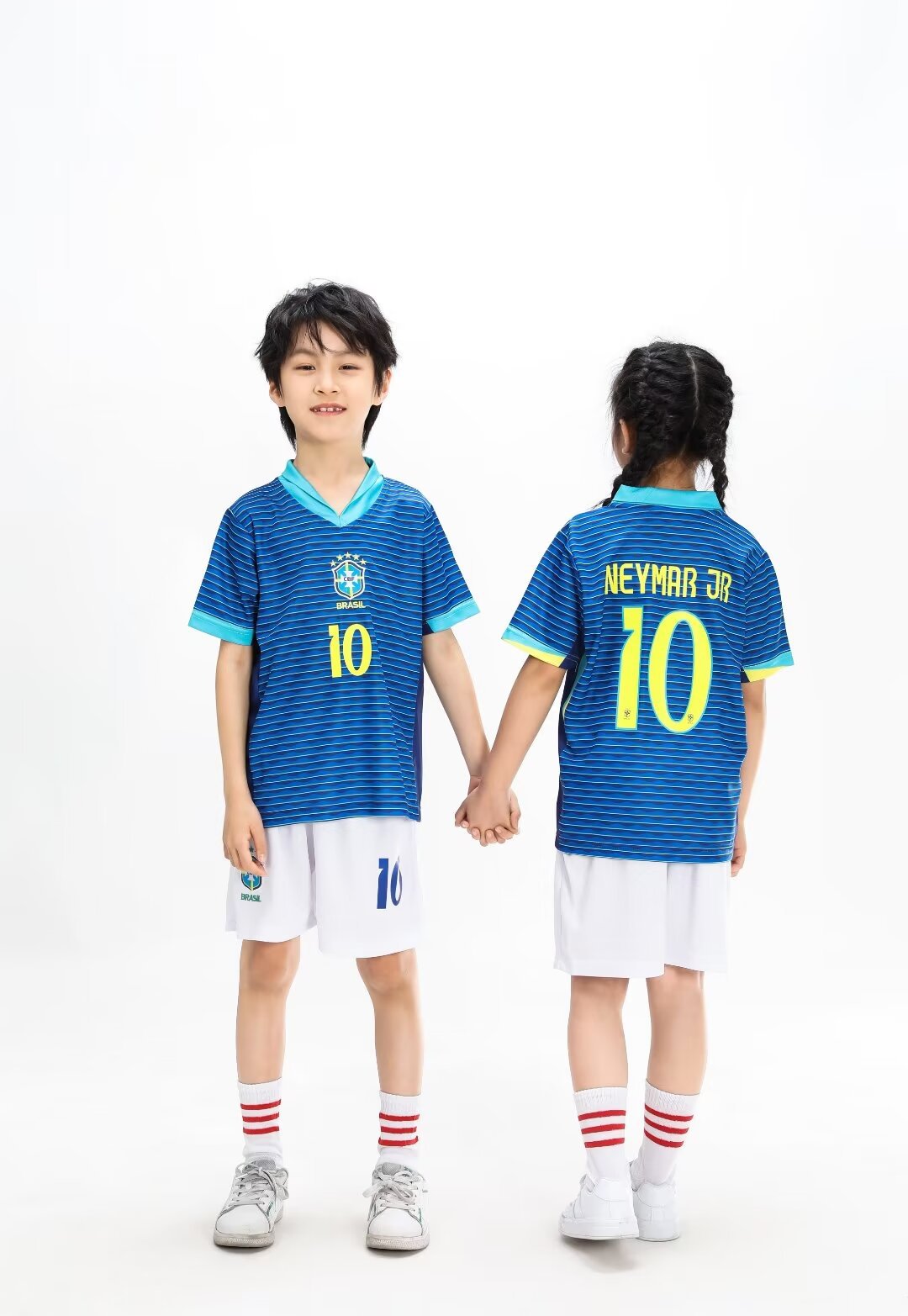 Neymar Jr. Fotbollsställ för Barn - Brasilien Footballdinho