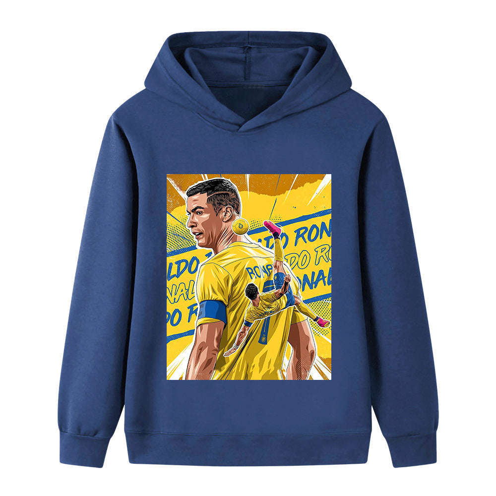 Cristiano Ronaldo Fotbolls Hoodie för Barn - Al Nassr