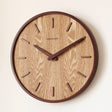 SilentTimber - Minimalist Wall Clock in Wood with Silent Environment Carvallo