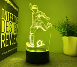 Fotboll 3D Illusion LED-Lampa - Nattlampa - med Fjärrkontroll Footballdinho