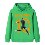Kylian Mbappé Fotbolls Hoodie för Barn Footballdinho