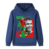 Cristiano Ronaldo Fotbolls Hoodie för Barn - Portugal Footballdinho