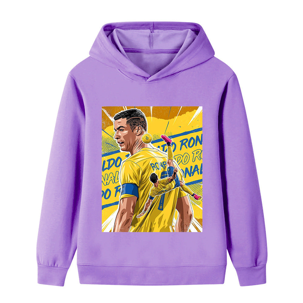 Cristiano Ronaldo Fotbolls Hoodie för Barn - Al Nassr