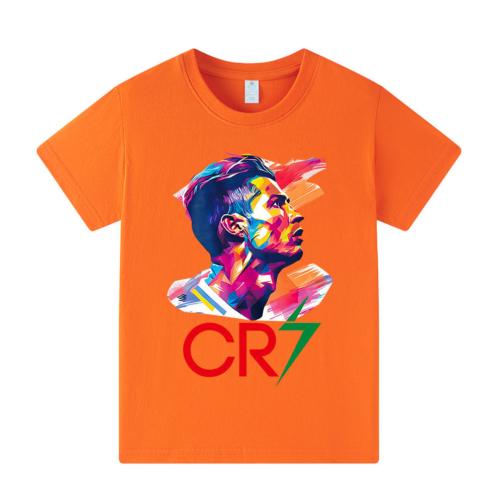 Cristiano Ronaldo Fotbolls T-shirt för Barn - Bekväm Footballdinho