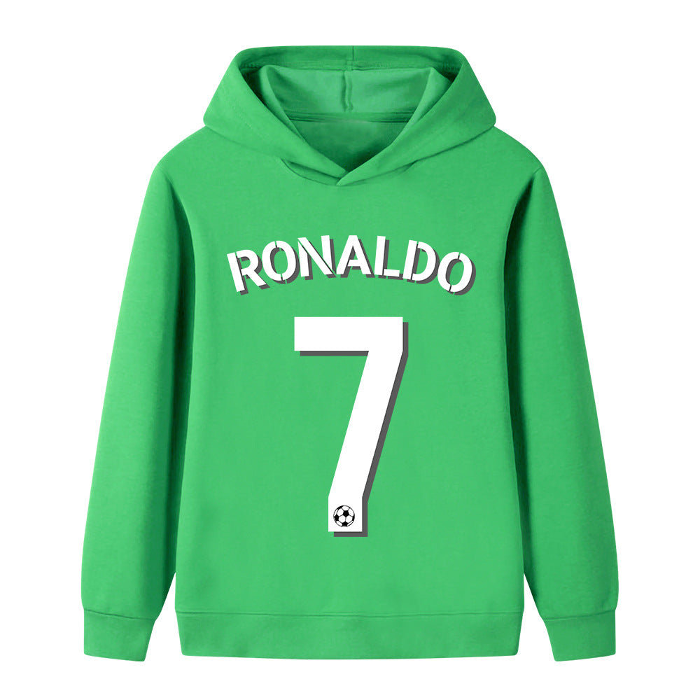 Ronaldo Fotbolls Hoodie för Barn - Sportig Footballdinho
