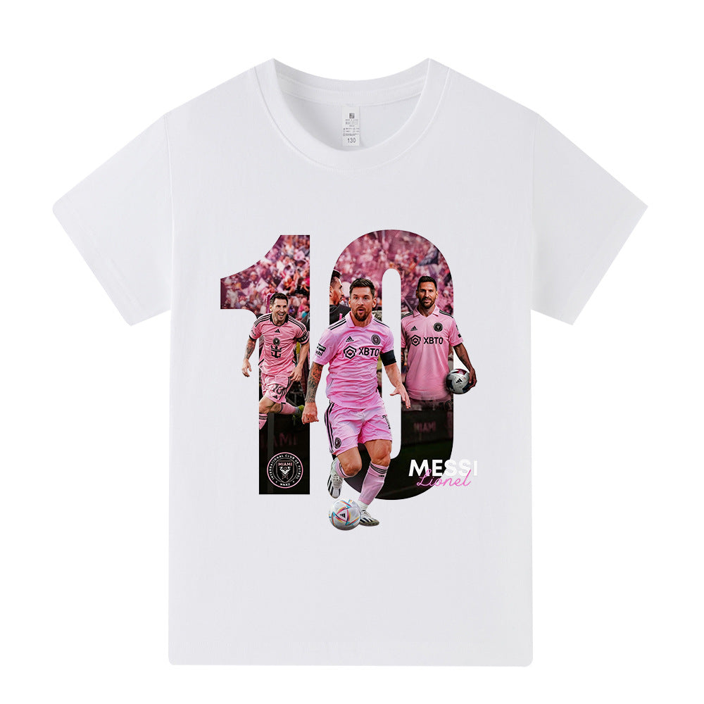 Lionel Messi Fotbolls T-shirt för Barn - Miami Footballdinho