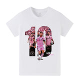 Lionel Messi Fotbolls T-shirt för Barn - Miami Footballdinho