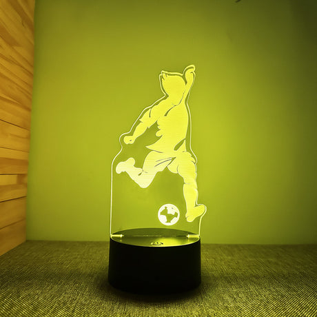 Fotboll 3D Illusion LED-Lampa - Nattlampa - med Fjärrkontroll Footballdinho