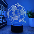 Fotboll 3D Illusion LED-Lampa - Nattlampa - med Fjärrkontroll Footballdinho