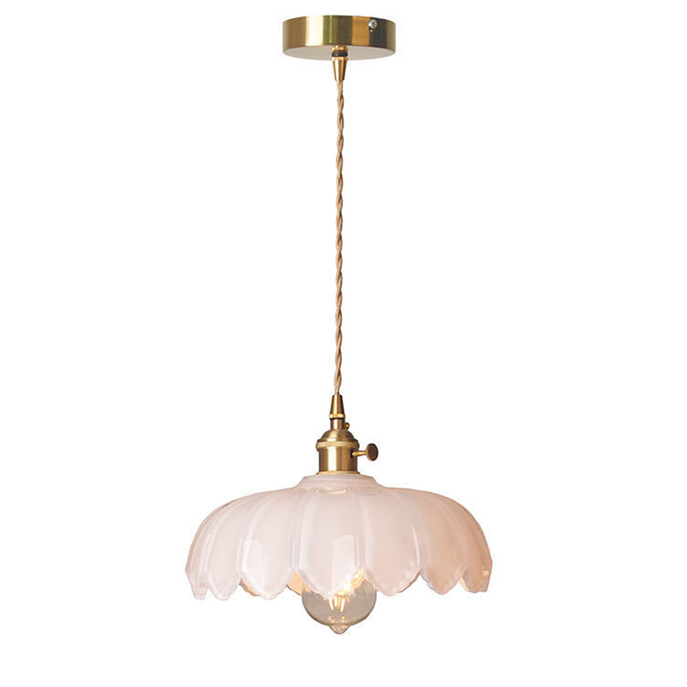 Pendellampa Vintage Glas Hängande Lampa Carvallo