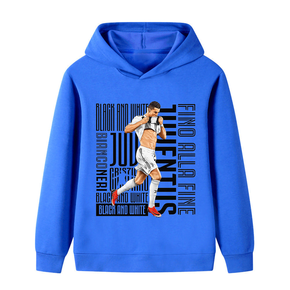 Ronaldo Fotbolls Hoodie för Barn - Juventus - Style Footballdinho