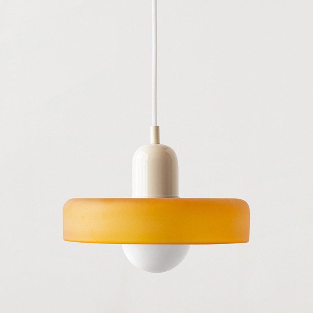 Modern Glass LED Pendant Light | H7.09" eller H8.66" | Bauhaus-inspirerad | Takarmatur | Brick by Brick Carvallo