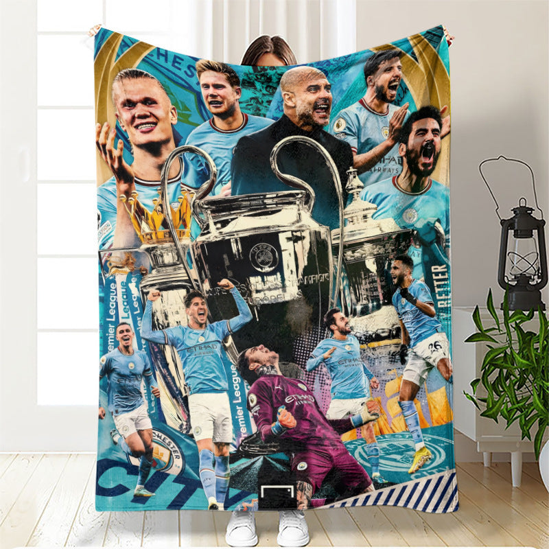 Fotbollsfilt - Manchester City Footballdinho