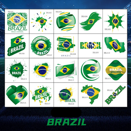Fotbolls Klistermärken - Brasilien Footballdinho